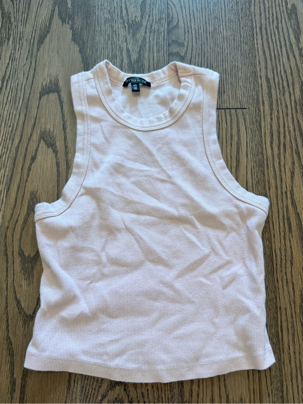Dynamite Women’s Light Pink Ribbed Tank Top